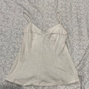 White 2000s tank top